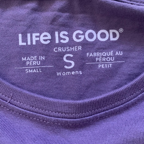 Life is Good women’s purple long sleeve - Picture 3 of 3